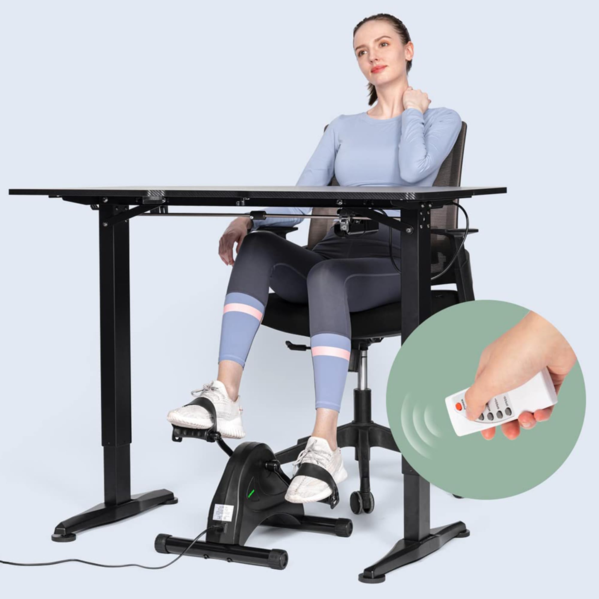 gima-pedaliera-elettrica-con-display-per-anziani-nera-esercitatore-cardio-riabil image 4
