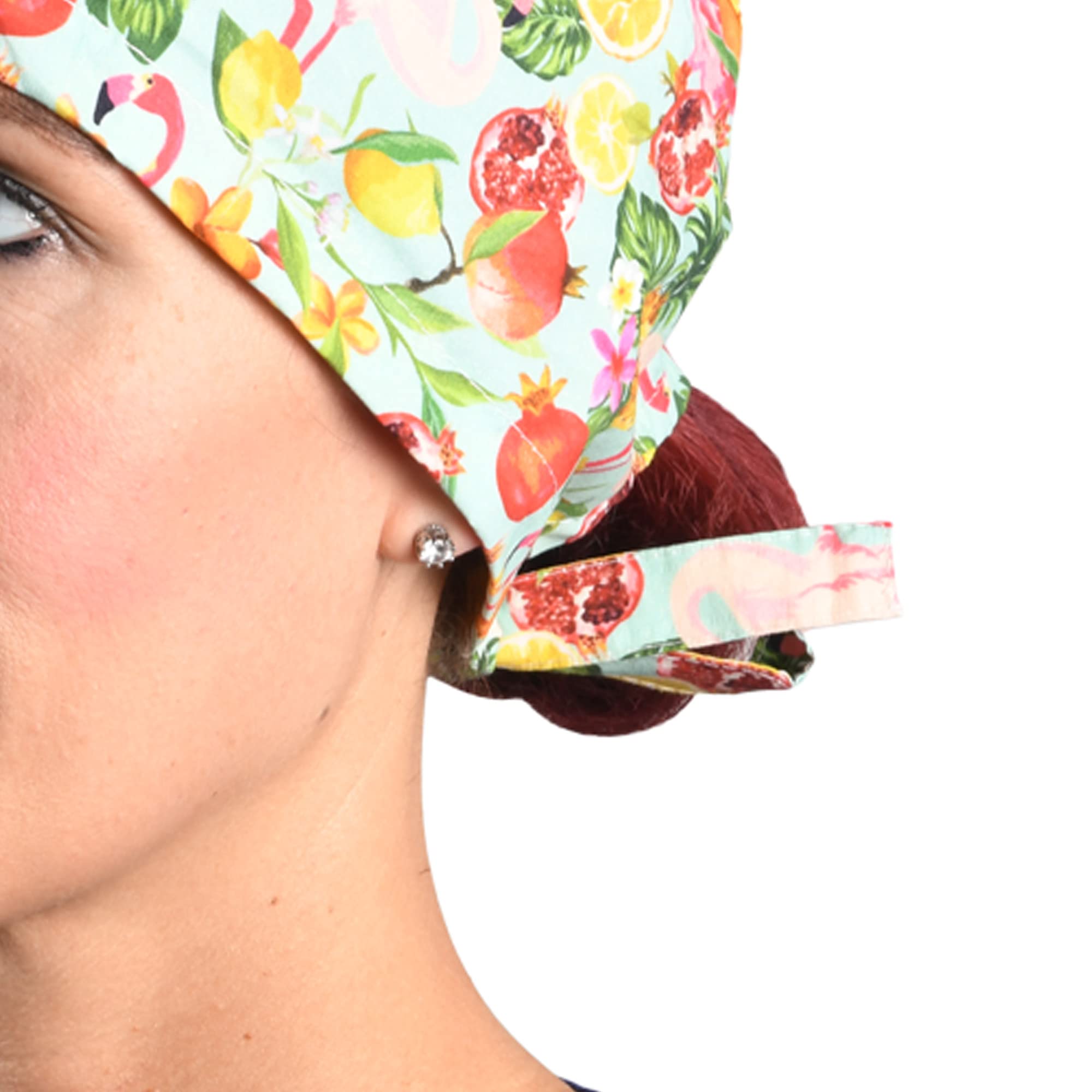 gima-cappellino-fantasia-fenicotteri-taglia-m-cuffia-chirurgica-in-cotone-per-op image 4