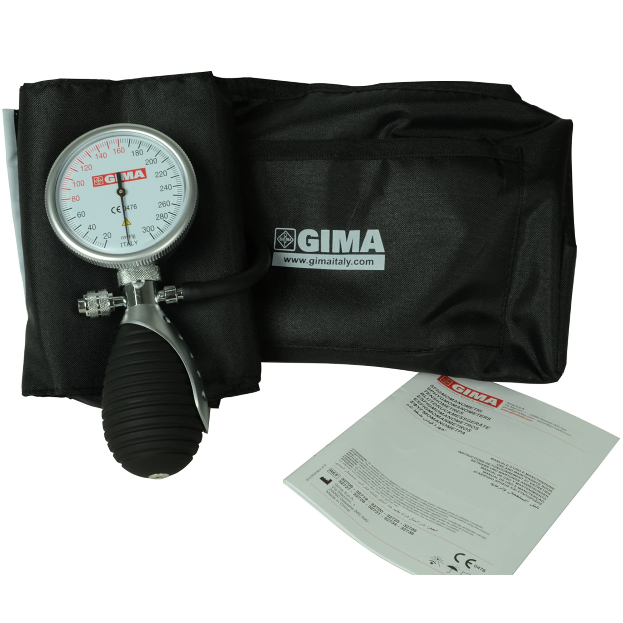 gima-boston-sfigmomanometro-aneroide-da-braccio-per-adulti-senza-lattice-quadran image 1
