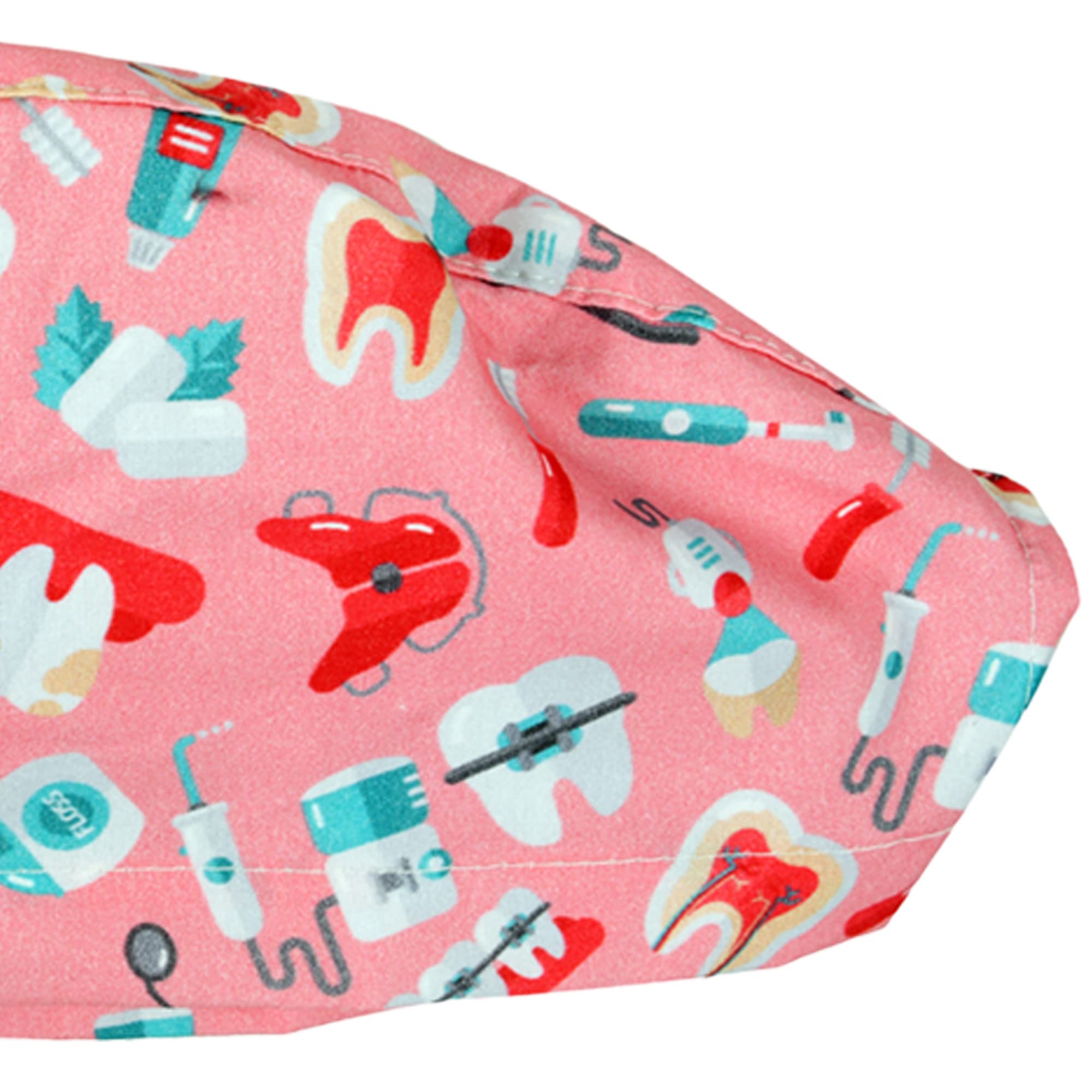 cappellino-fantasia-dentista-in-cotone-popeline-40-taglia-m-con-laccetti-regolab image 6