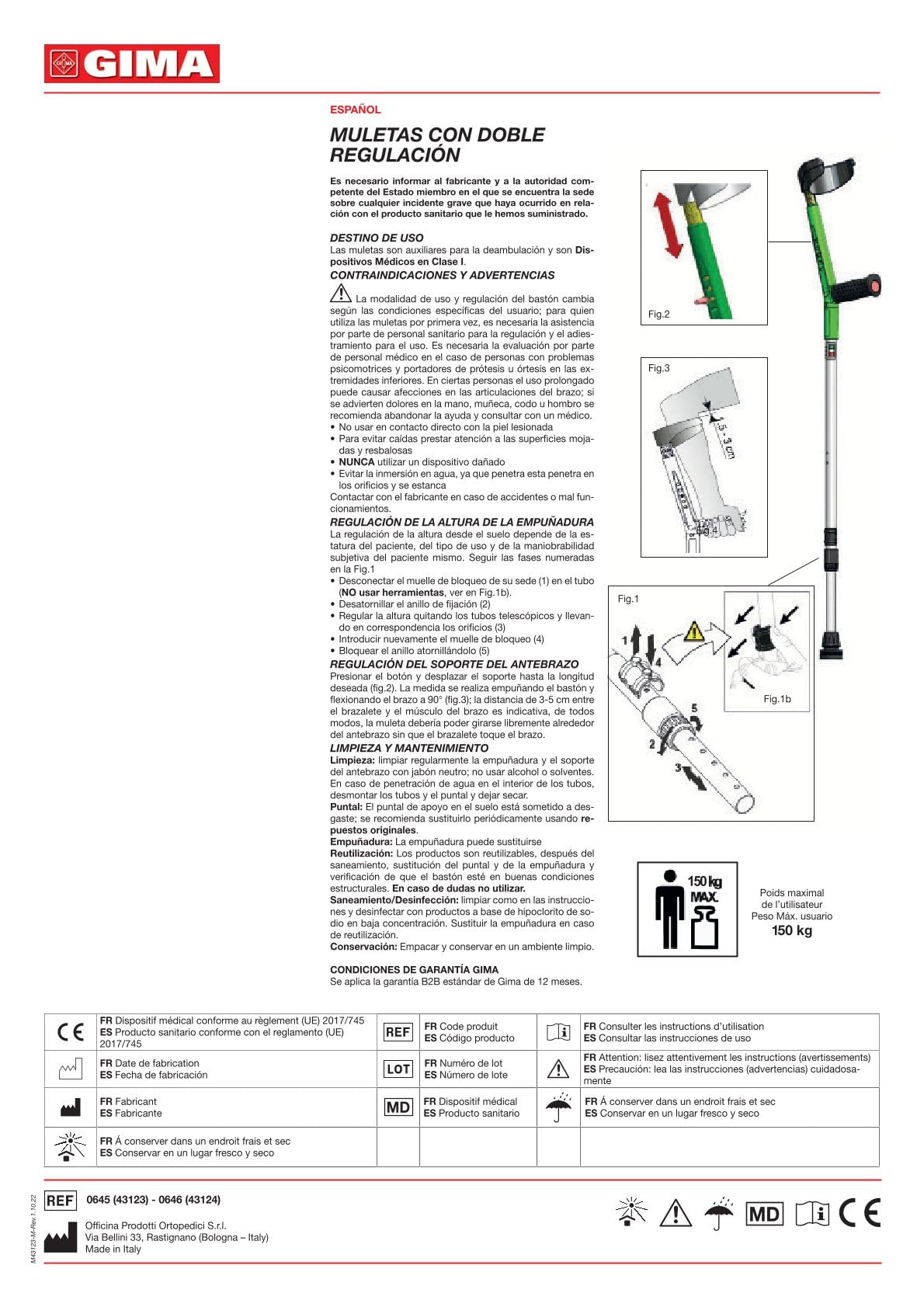 gima-stampelle-ortopediche-canadesi-a-doppia-regolazione-bracciale-chiuso-snodat image 2