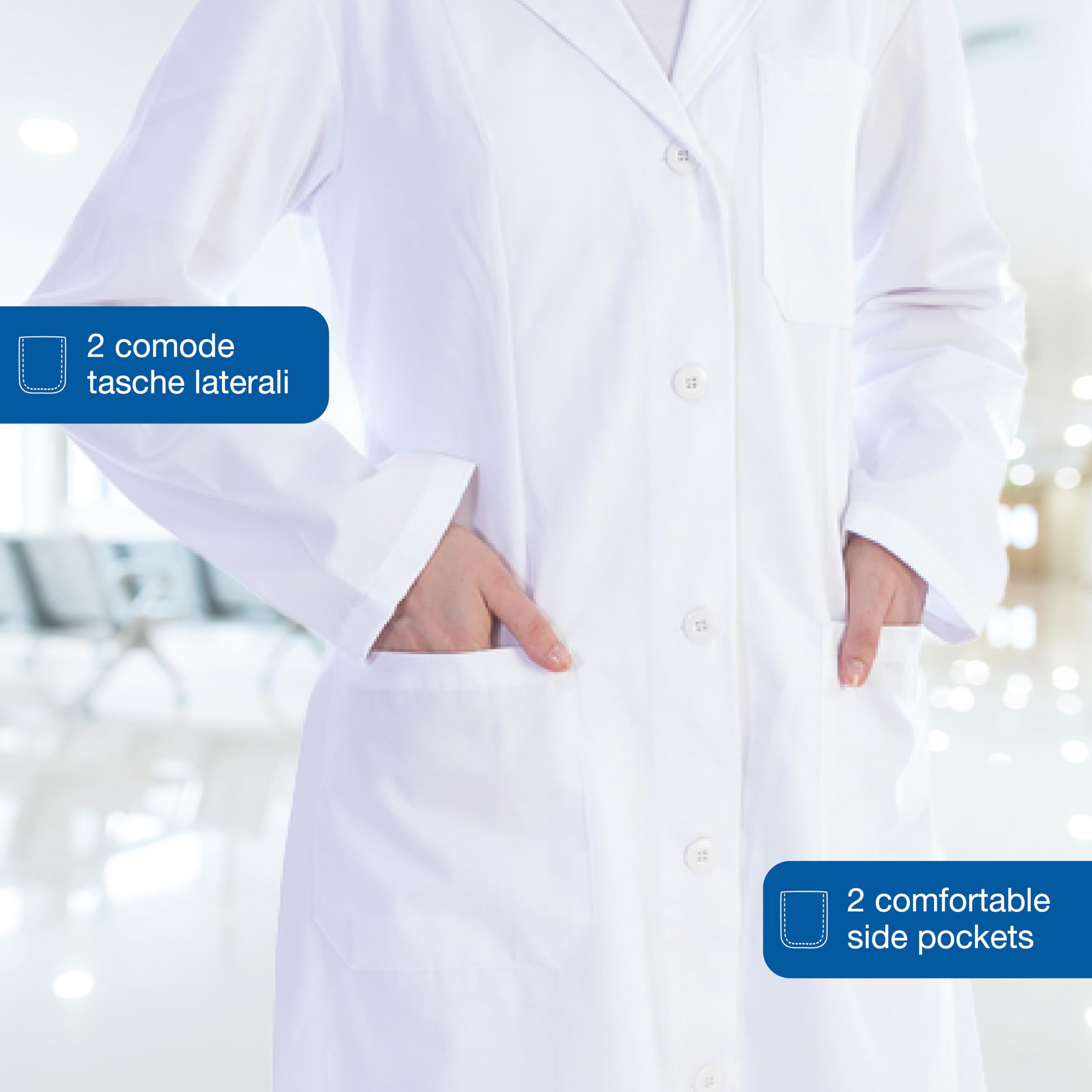 gima-camicia-medica-in-cotone-e-poliestere-con-bottoni image 3