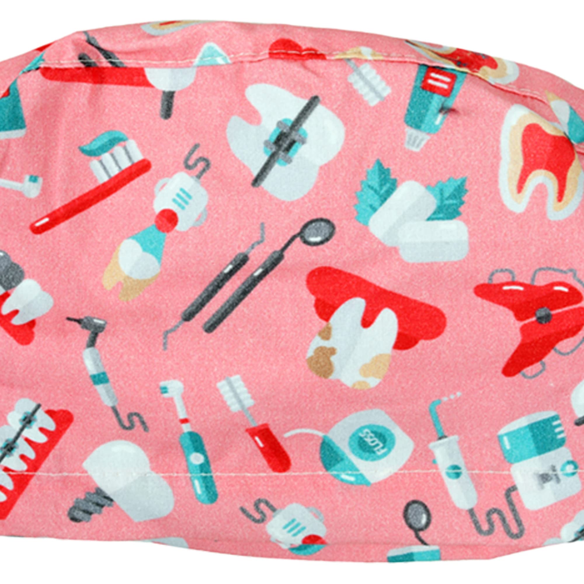 cappellino-fantasia-dentista-in-cotone-popeline-40-taglia-m-con-laccetti-regolab image 5