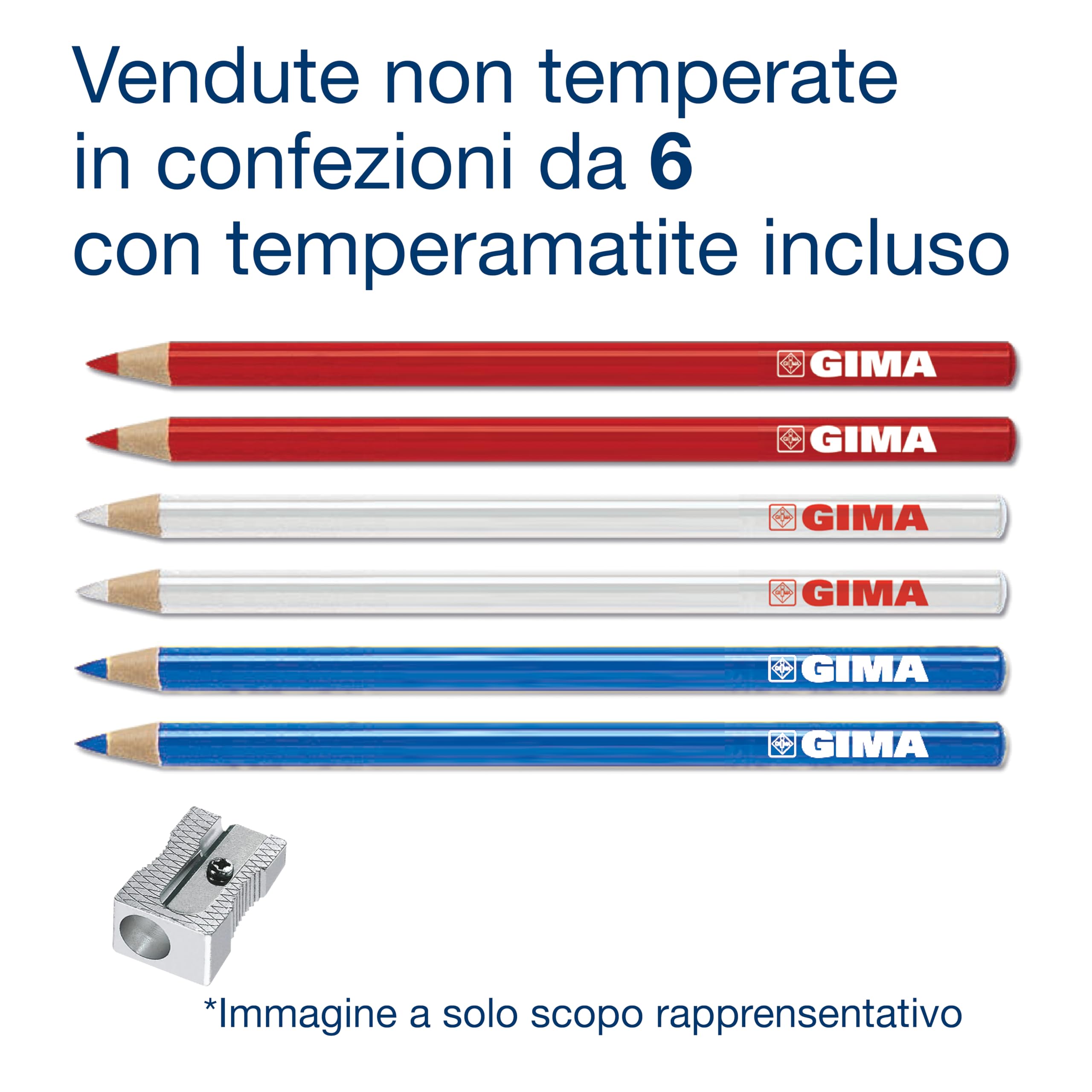 gima-33178-matita-dermatografica-confezione-da-6-colori-misti-con-temperamatite image 7
