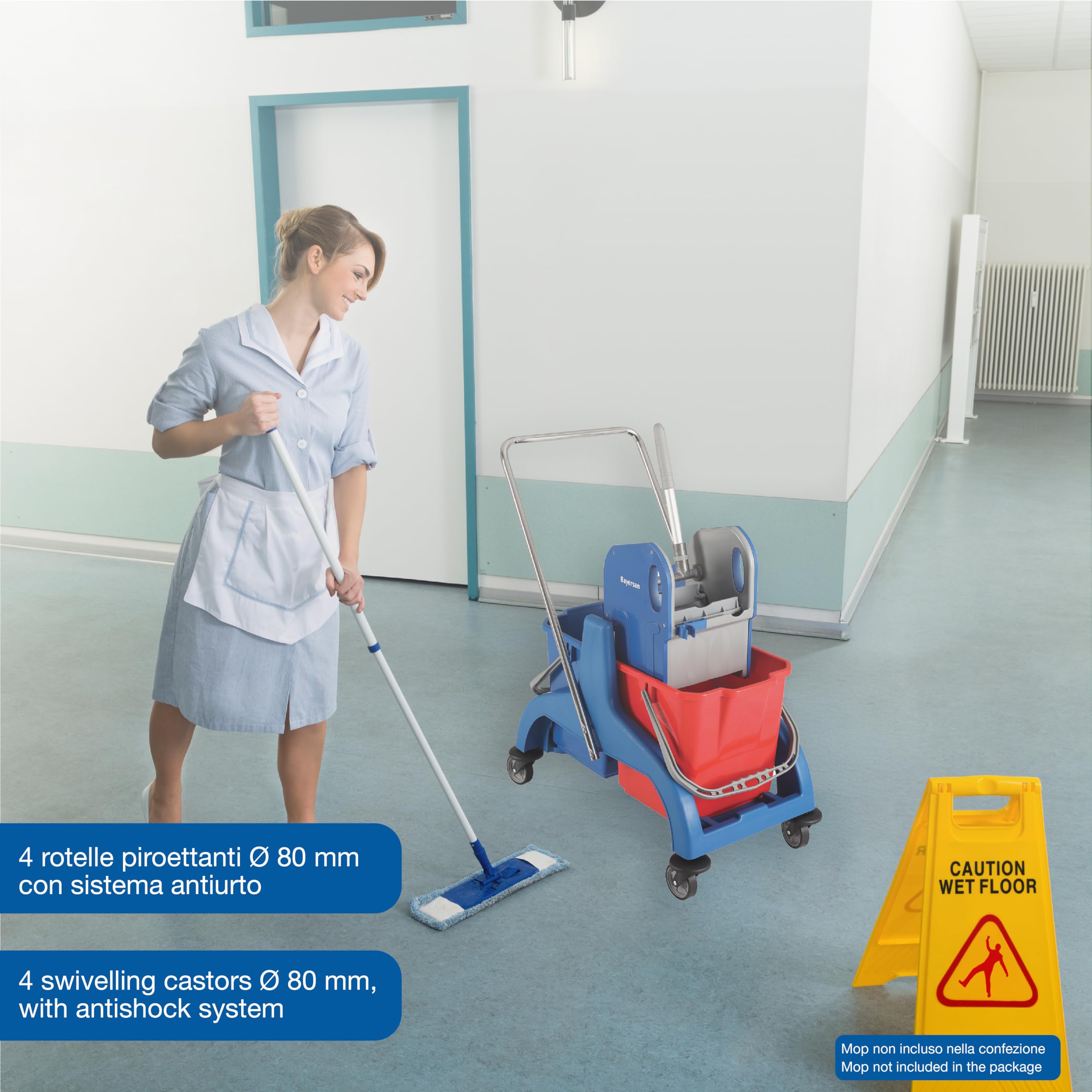 gima-45950-carrello-per-pulizie-basic-con-doppio-secchio-25-l-e-strizzatore-inte image 5