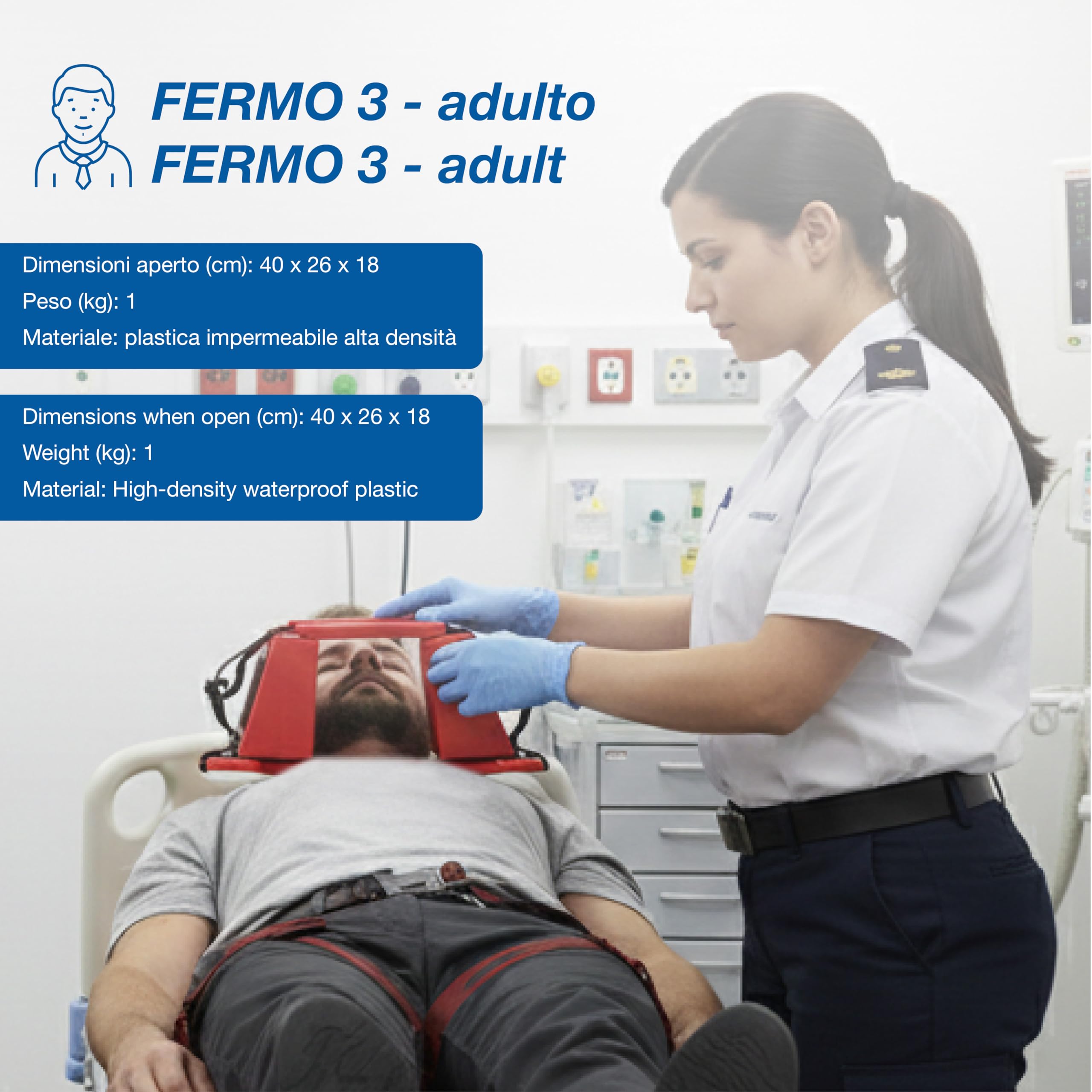 gima-34109-fermo-2-fermatesta-per-adulti-rosso-dispositivo-radiotrasparente-con- image 6
